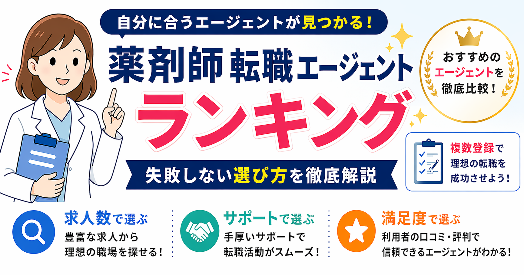 薬剤師 転職エージェント ランキング