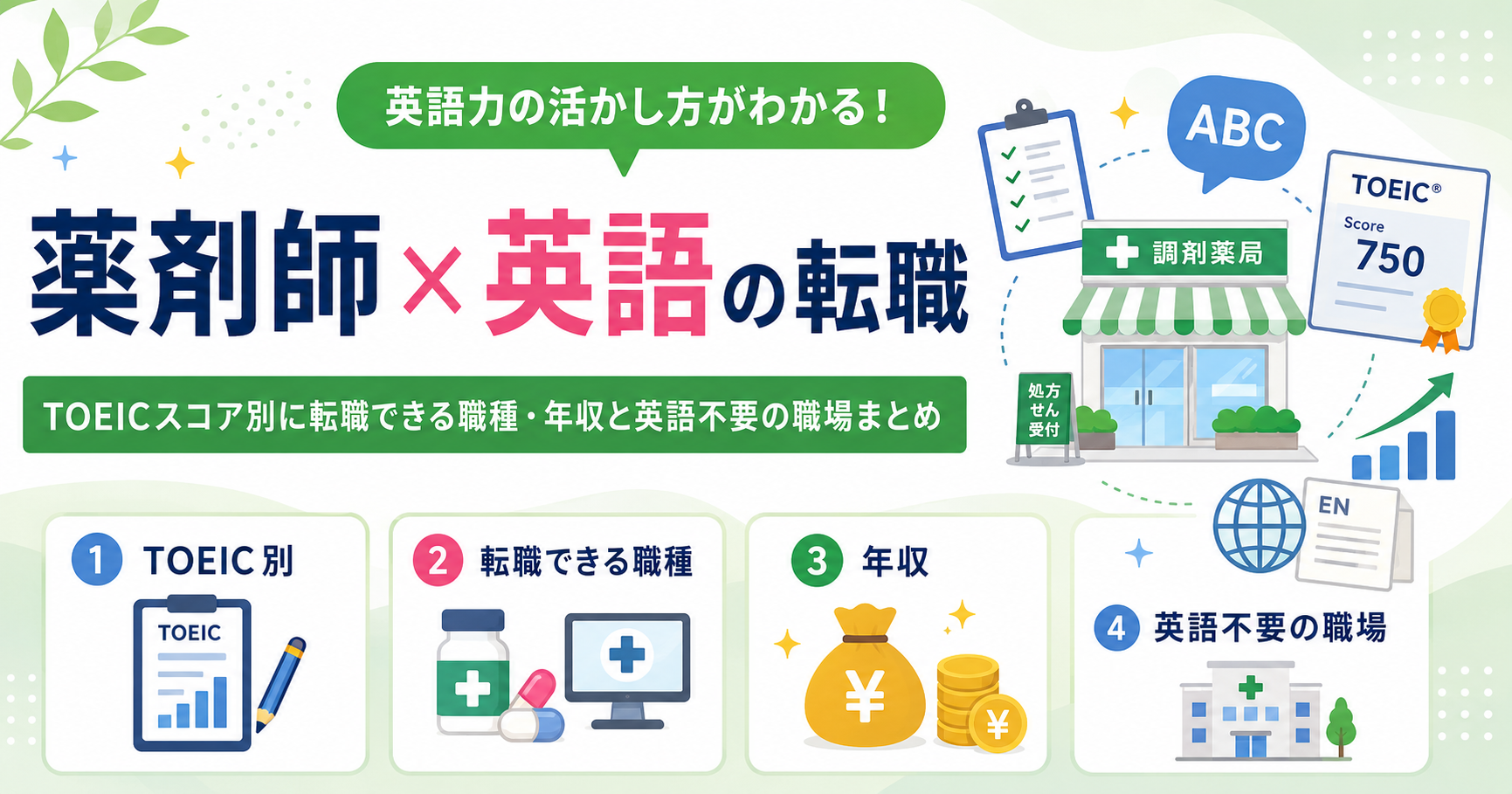 薬剤師 英語 転職