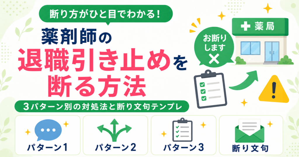 薬剤師 引き止め 退職 断り方