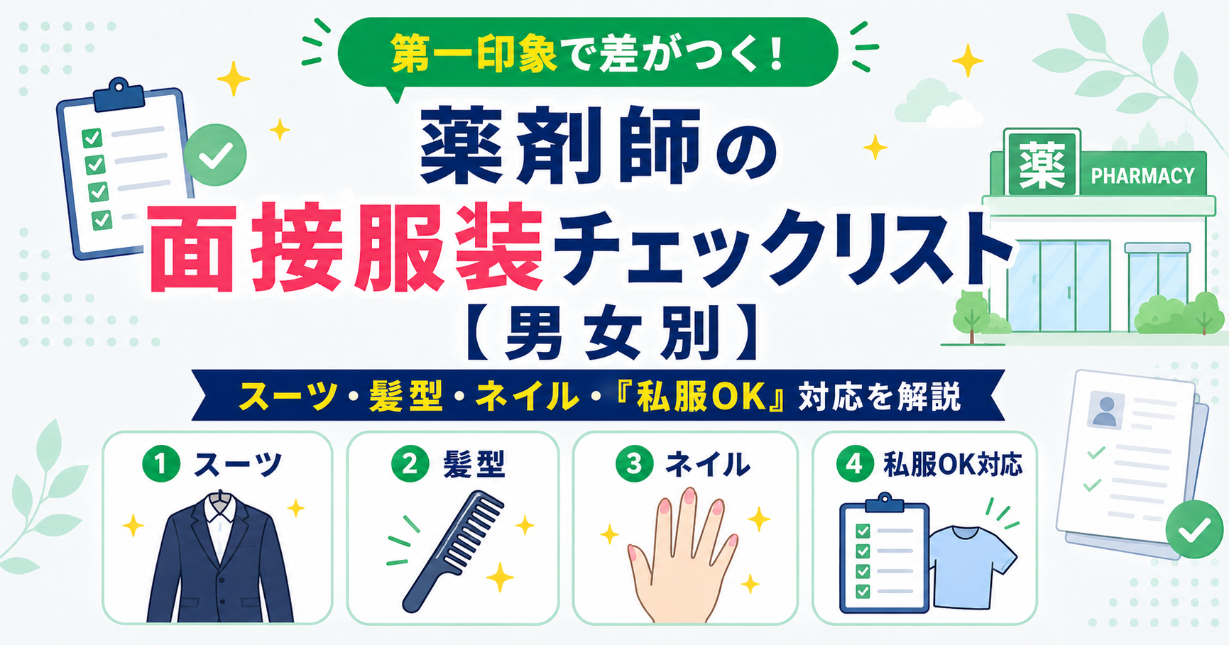 薬剤師 面接 服装