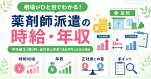 薬剤師 派遣 時給 年収