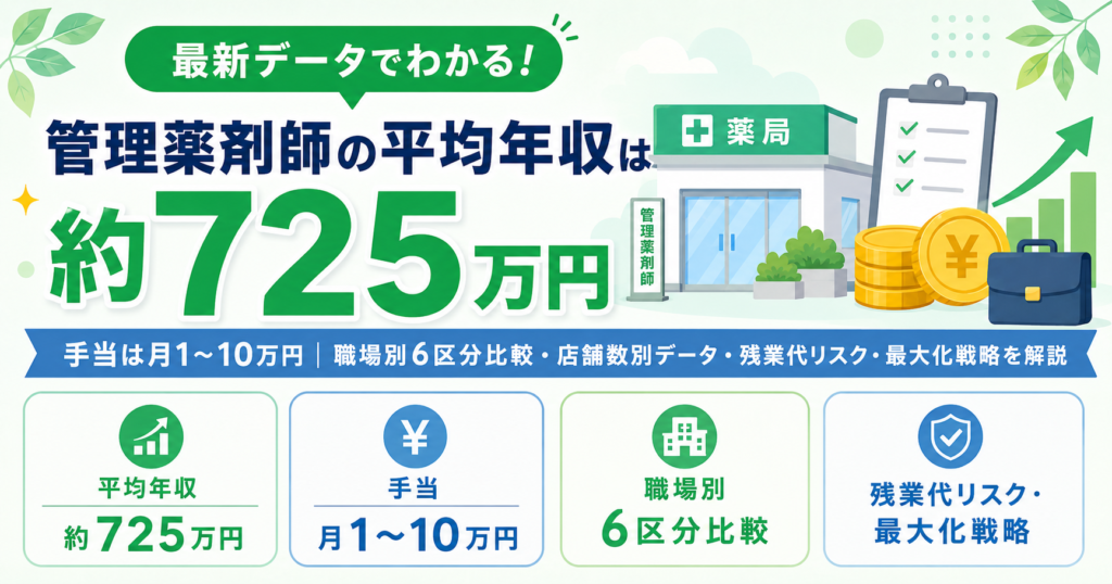 管理薬剤師 年収 手当