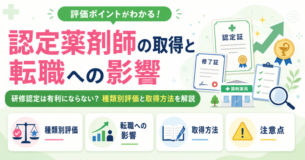 認定薬剤師 転職 取得