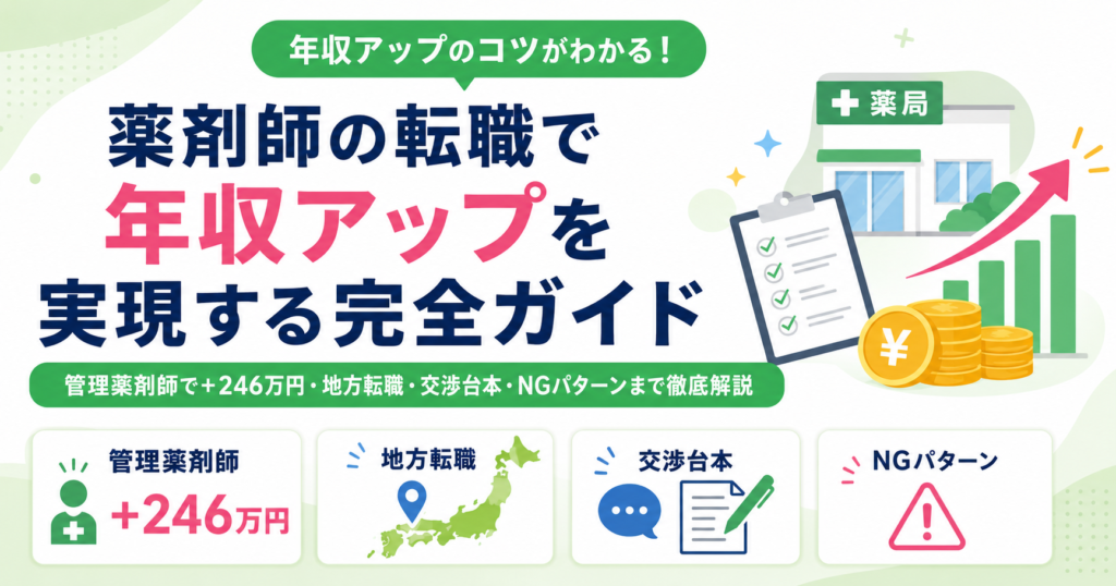 薬剤師 年収アップ 転職