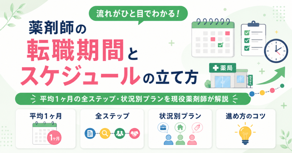 薬剤師 転職 期間 スケジュール