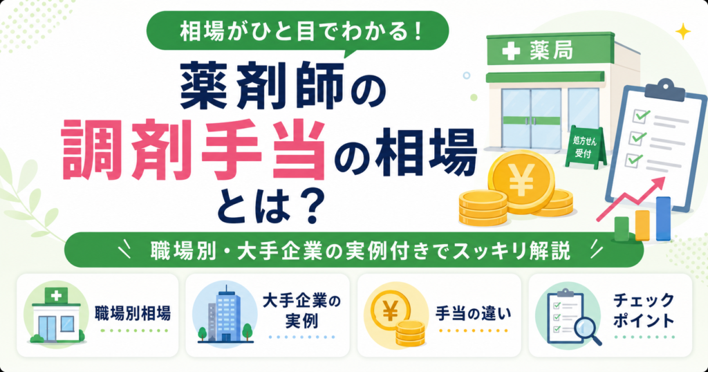 薬剤師 調剤手当 相場
