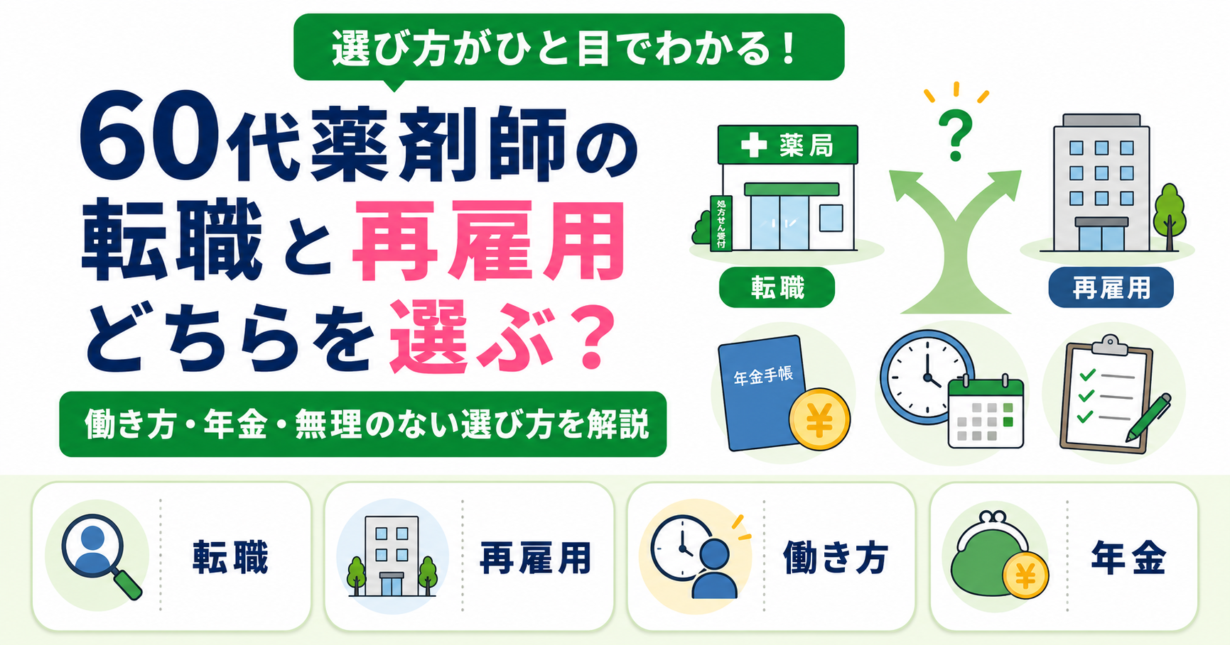 薬剤師 60代 転職 再雇用