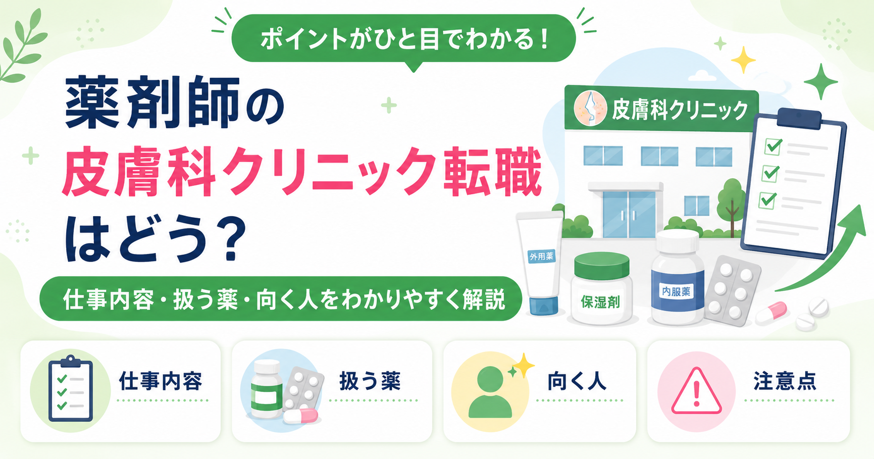 薬剤師 皮膚科 クリニック 転職