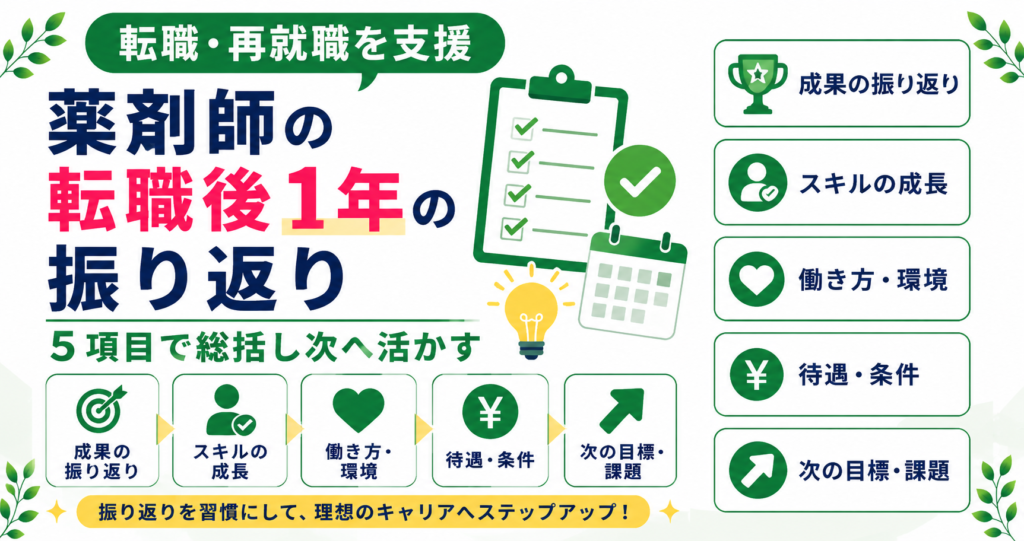 薬剤師 転職後 1年 振り返り