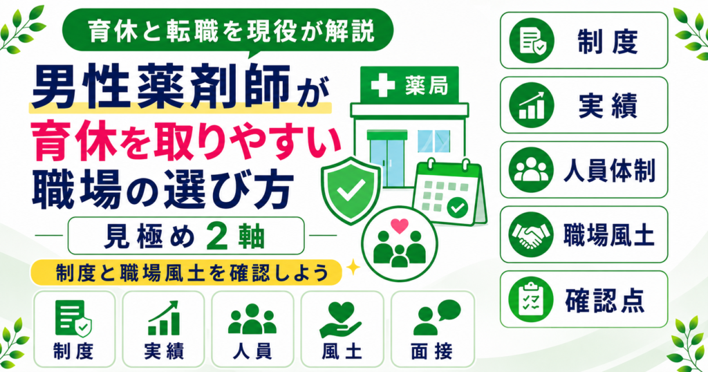 薬剤師 育休 男性 取得 職場