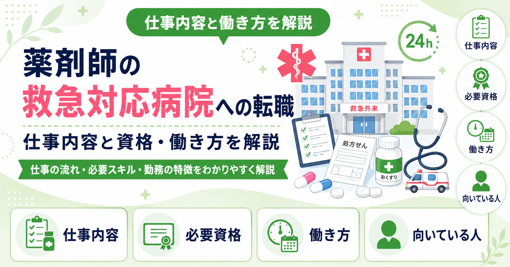 薬剤師 救急 対応 病院 転職