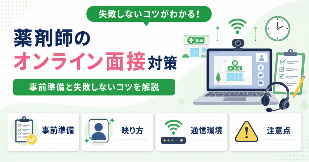 薬剤師 面接 オンライン 対策
