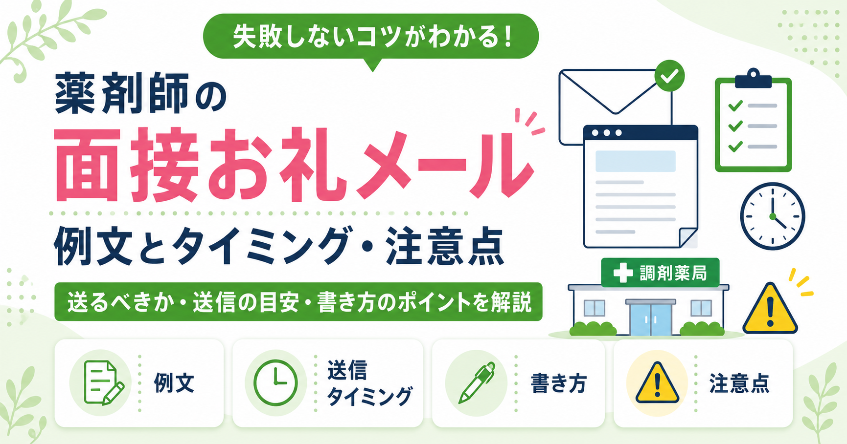 薬剤師 面接 お礼メール
