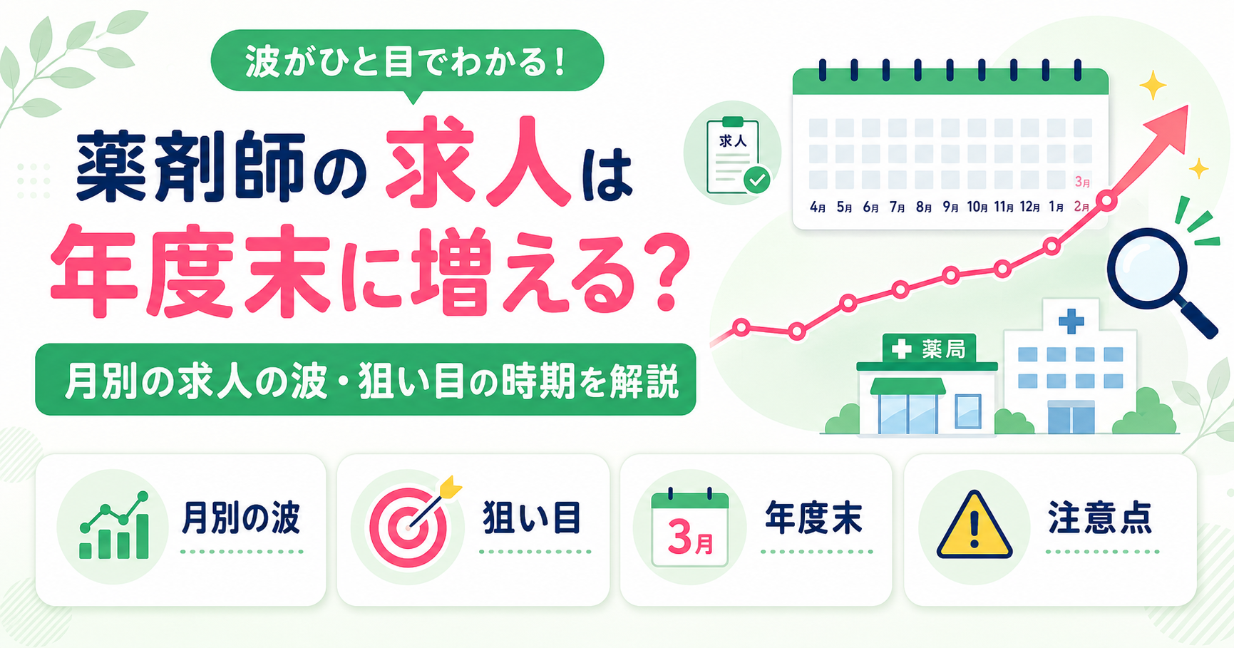 薬剤師 転職 年度末 求人 増える