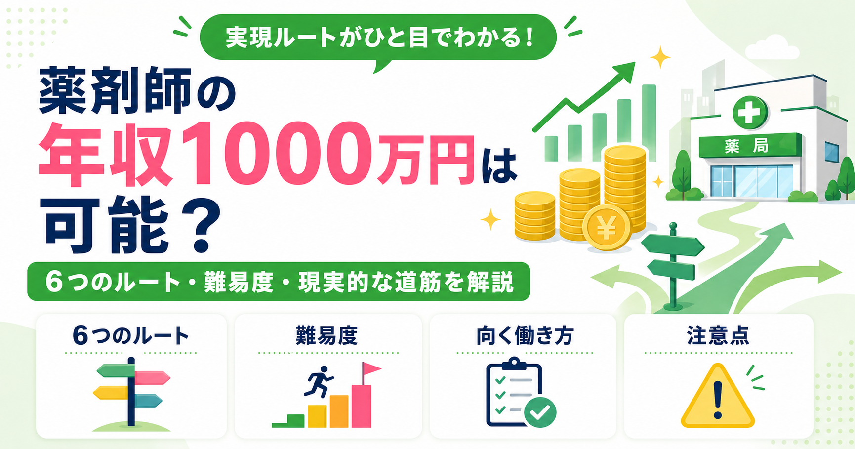 薬剤師 年収 1000万 可能