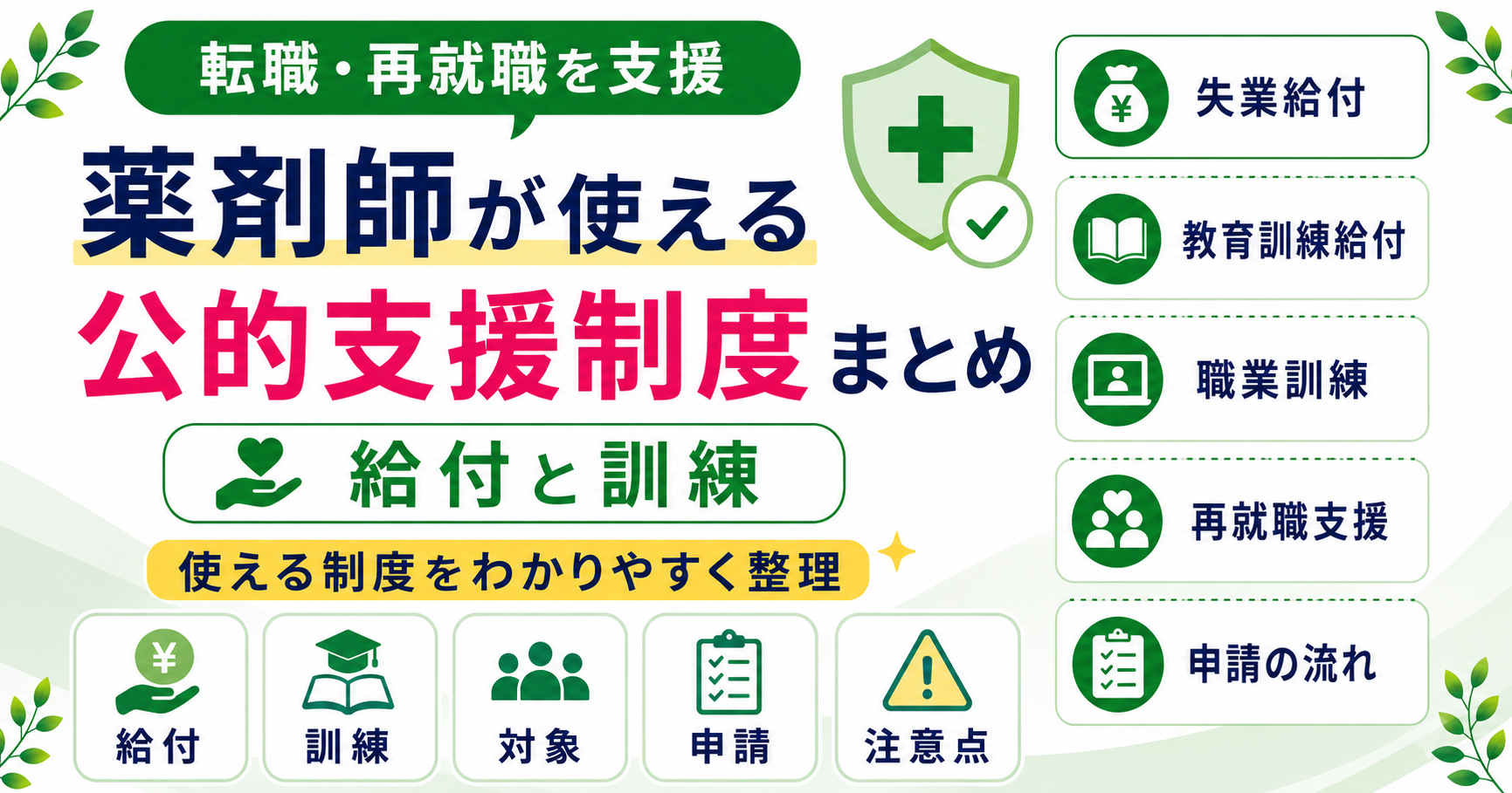 薬剤師 転職 再就職 支援 制度 公的