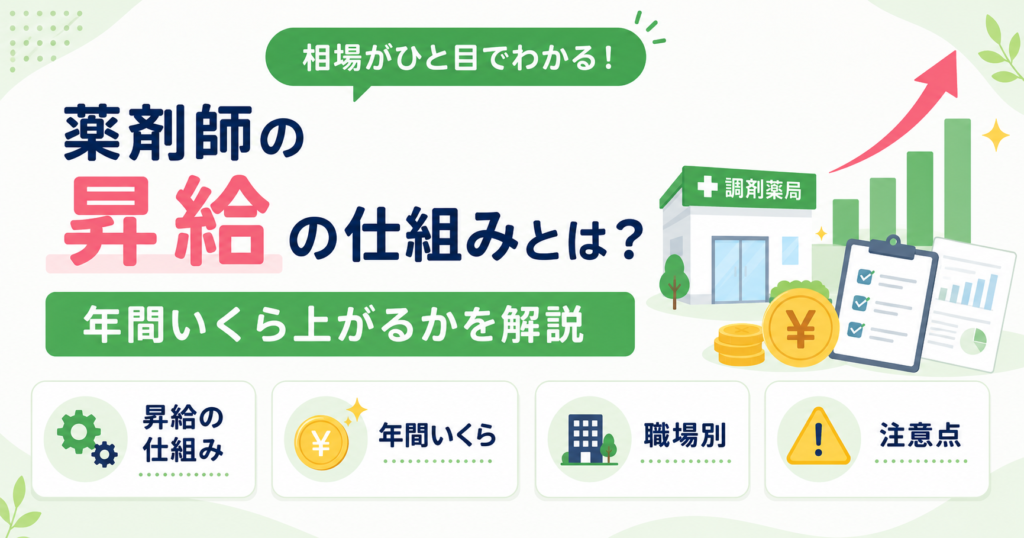 薬剤師 昇給 仕組み 年間