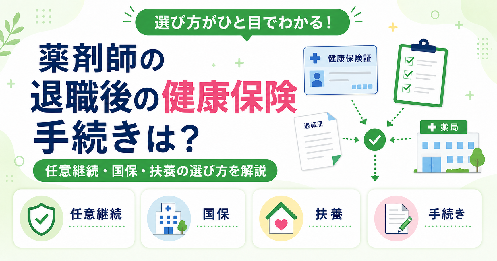 薬剤師 退職後 健康保険 手続き