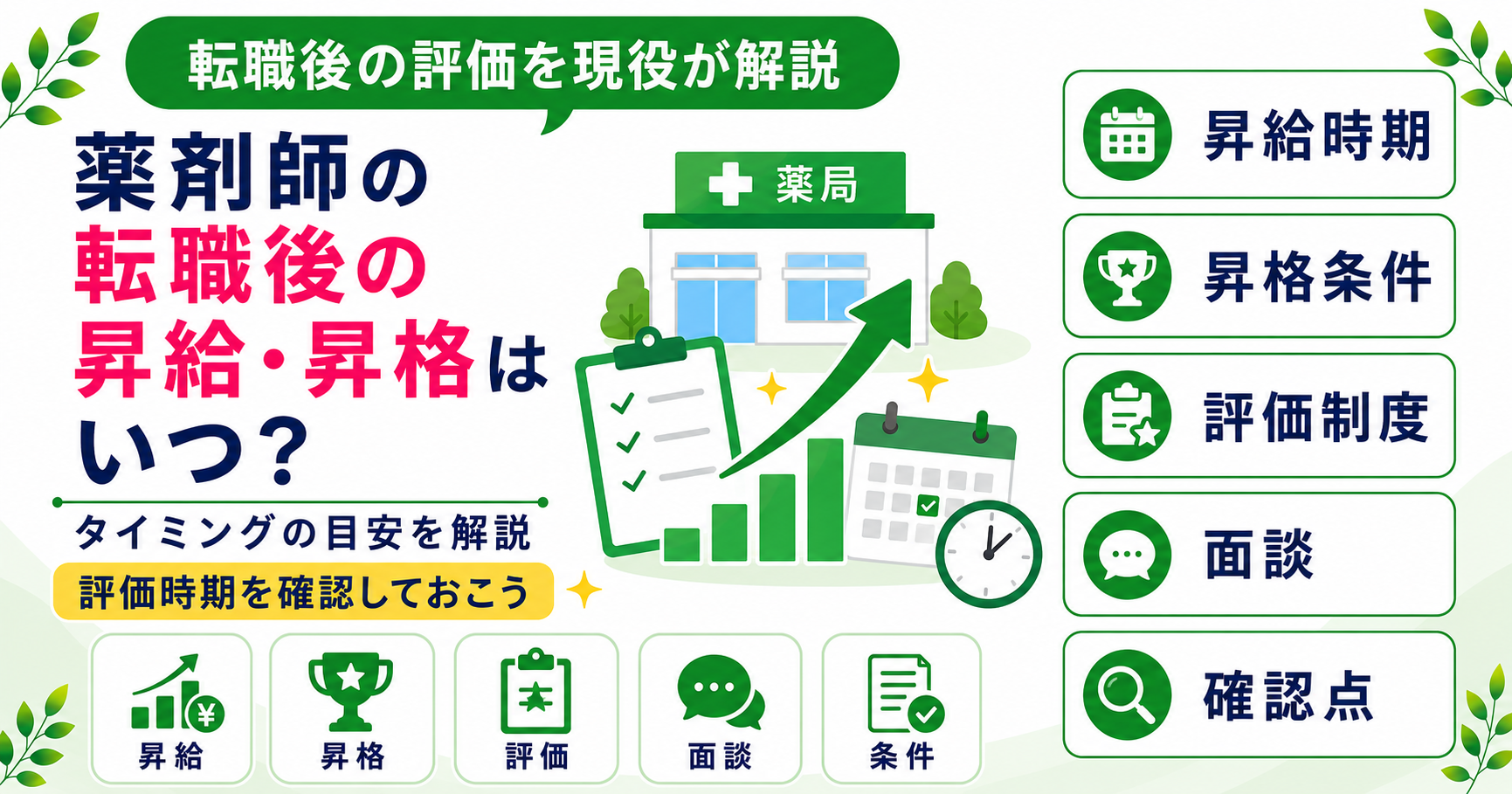 薬剤師 転職後 昇格 昇給 タイミング