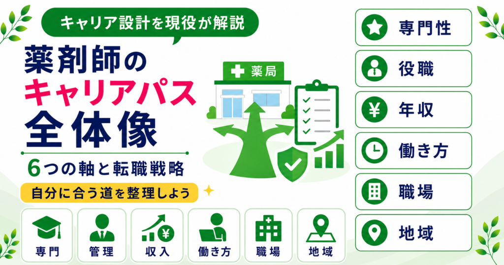 薬剤師 キャリアパス 全体像 転職 戦略