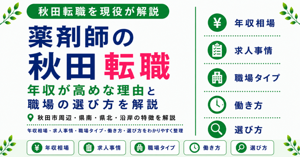 薬剤師 転職 秋田
