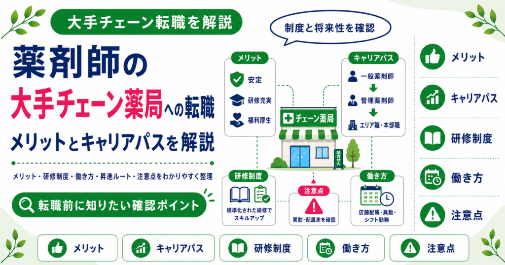 薬剤師 チェーン薬局 転職