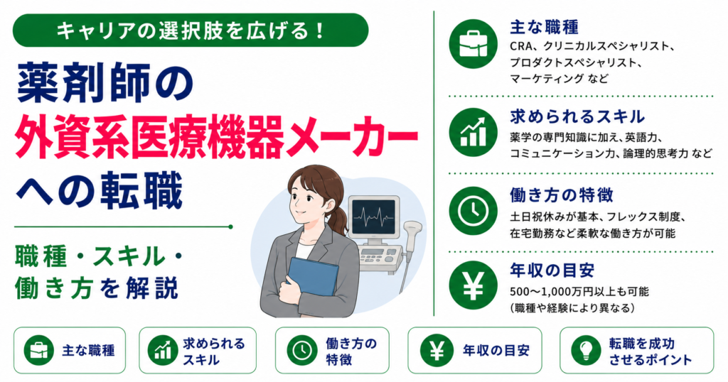 薬剤師 外資系 医療機器 転職