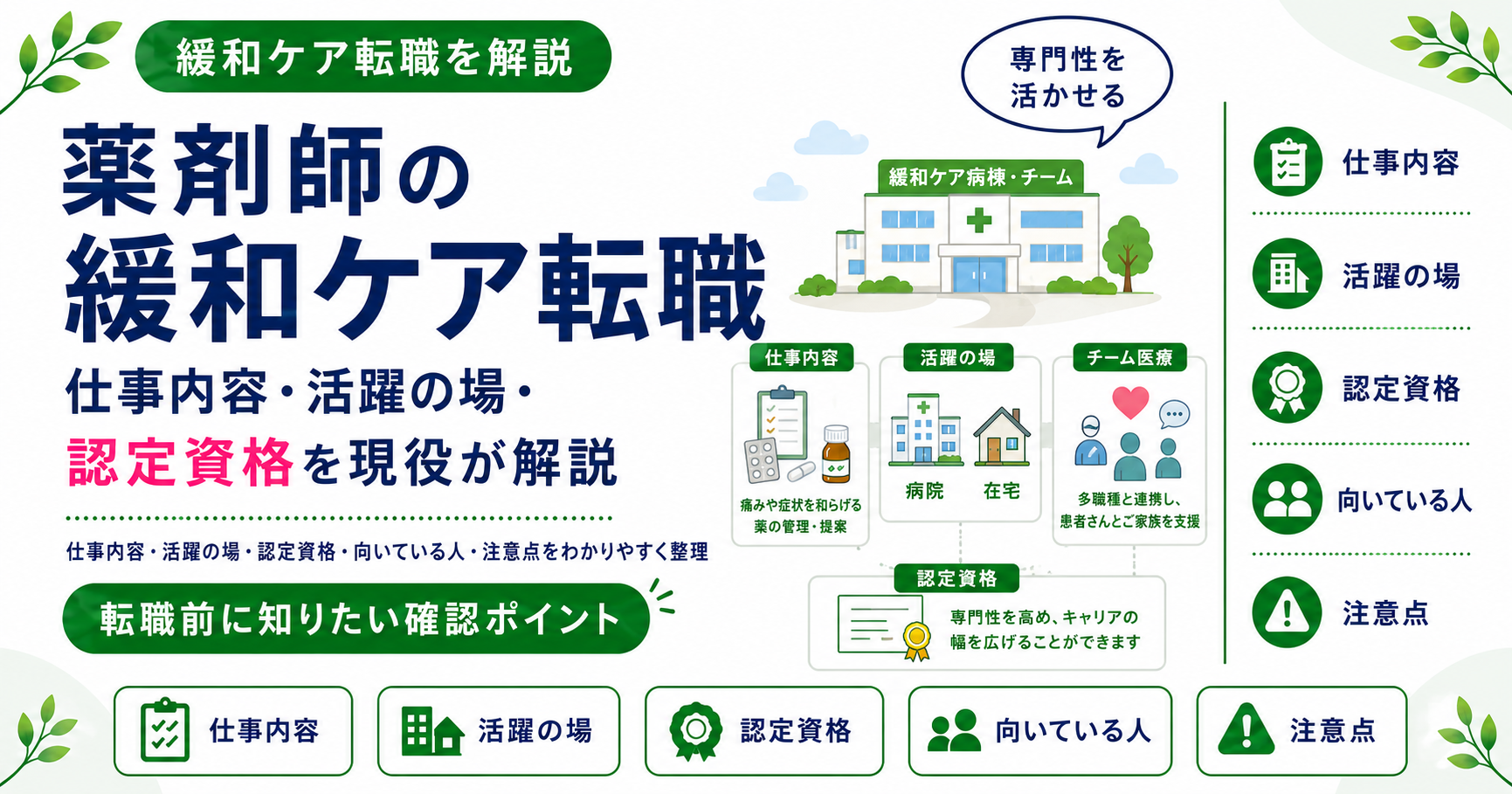 薬剤師 緩和ケア 転職