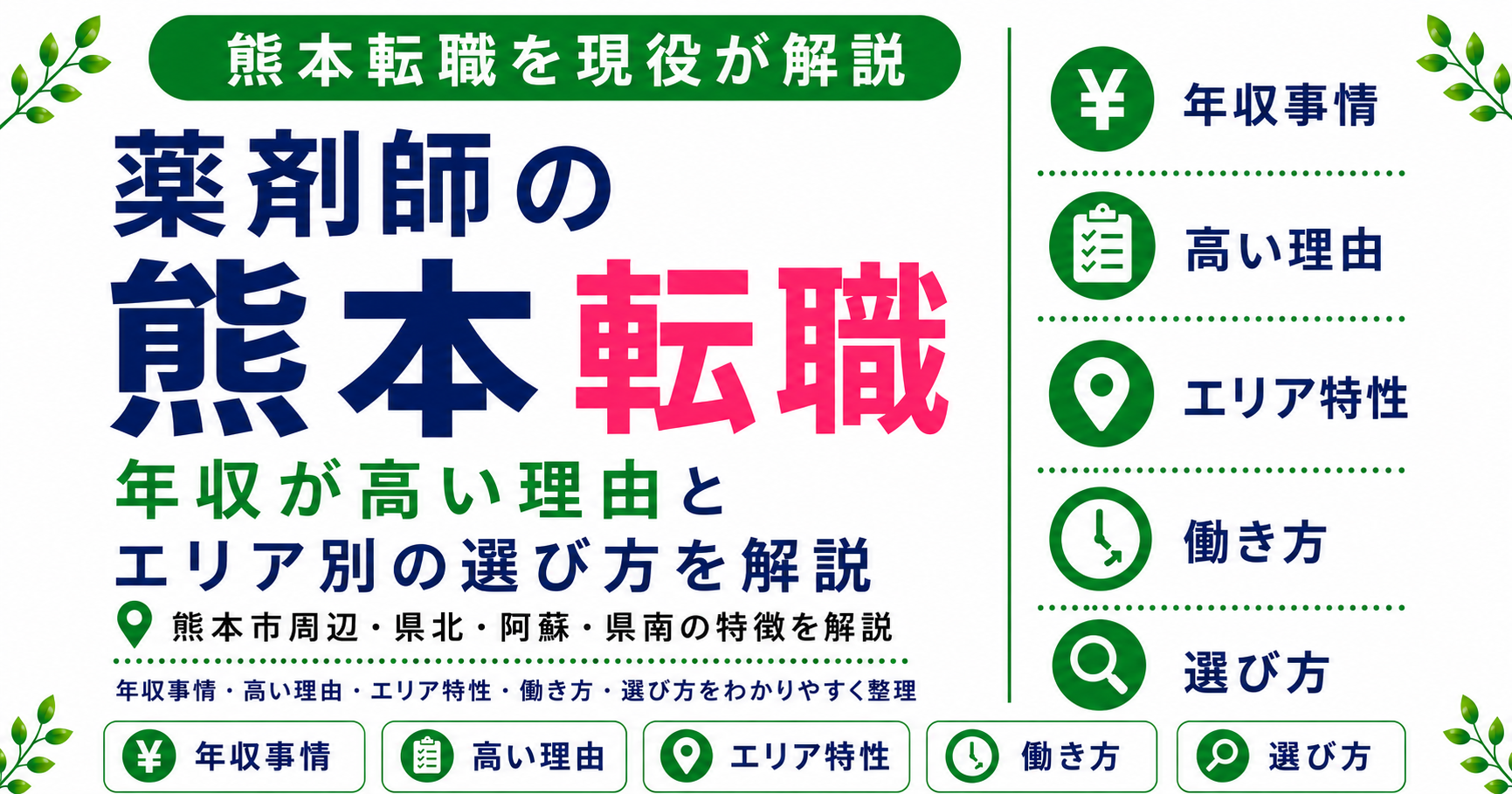 薬剤師 転職 熊本