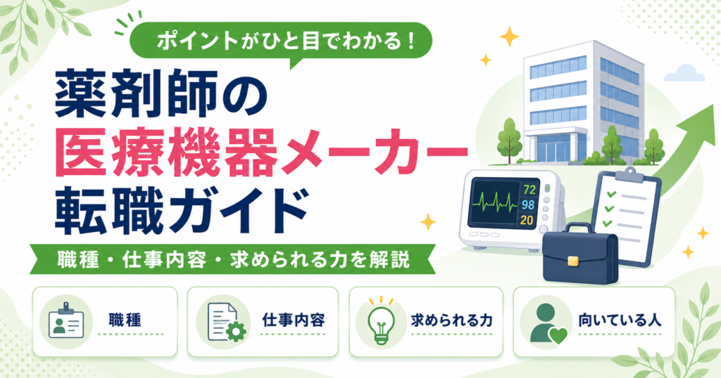 薬剤師 医療機器 転職