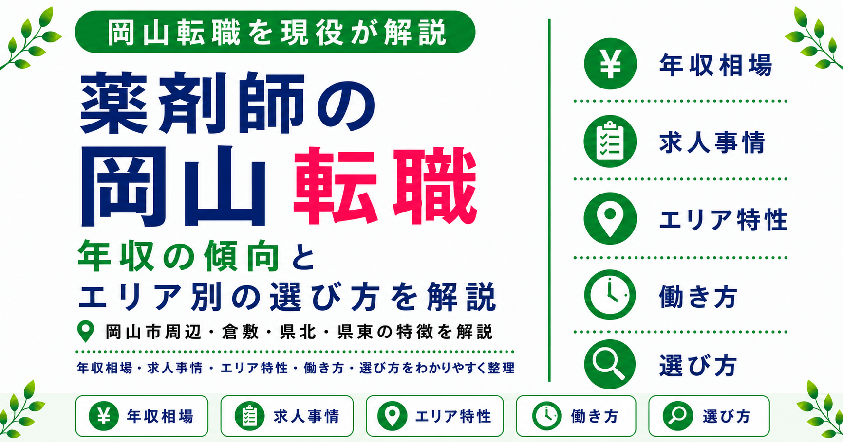 薬剤師 転職 岡山