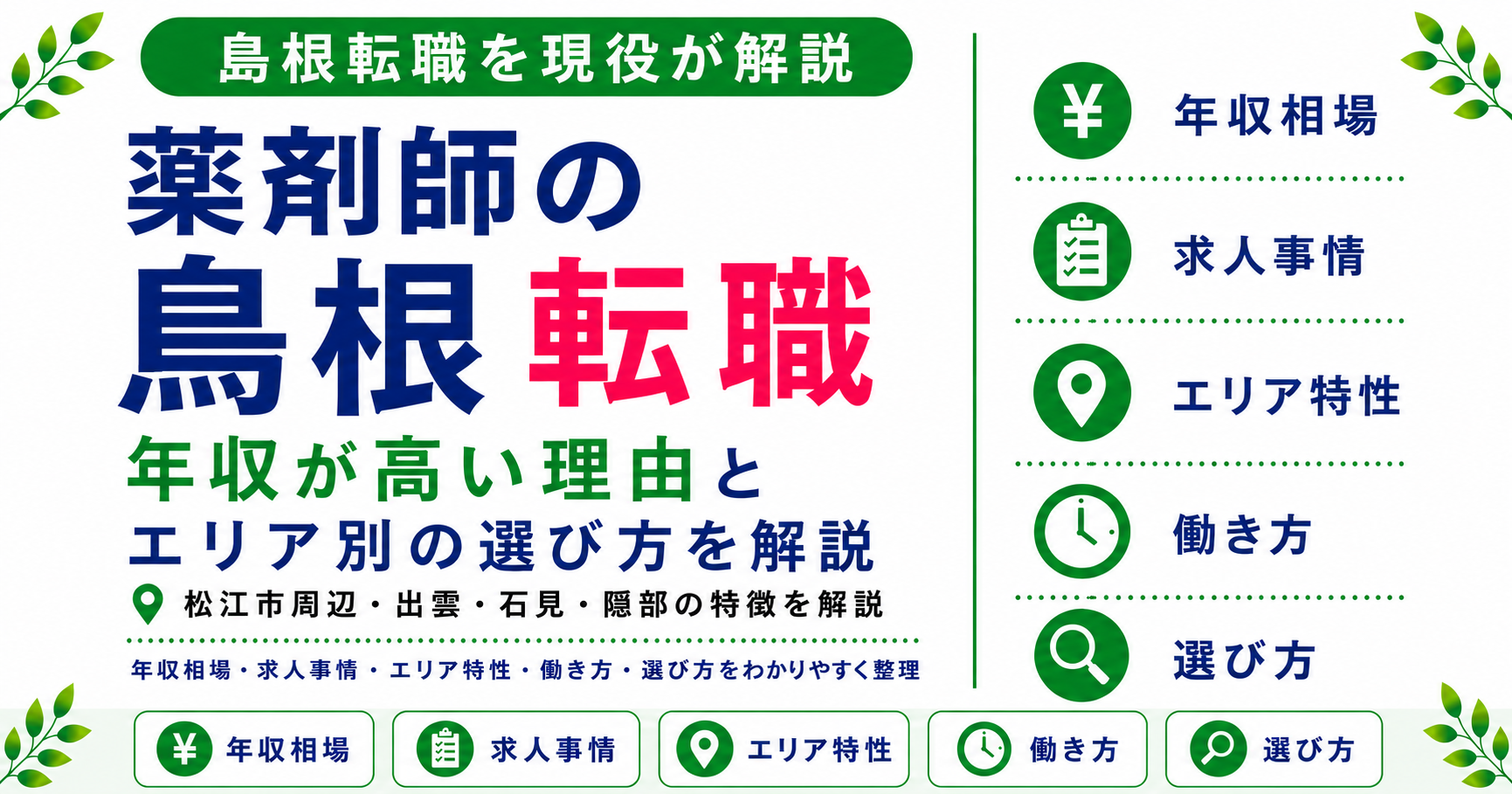 薬剤師 転職 島根