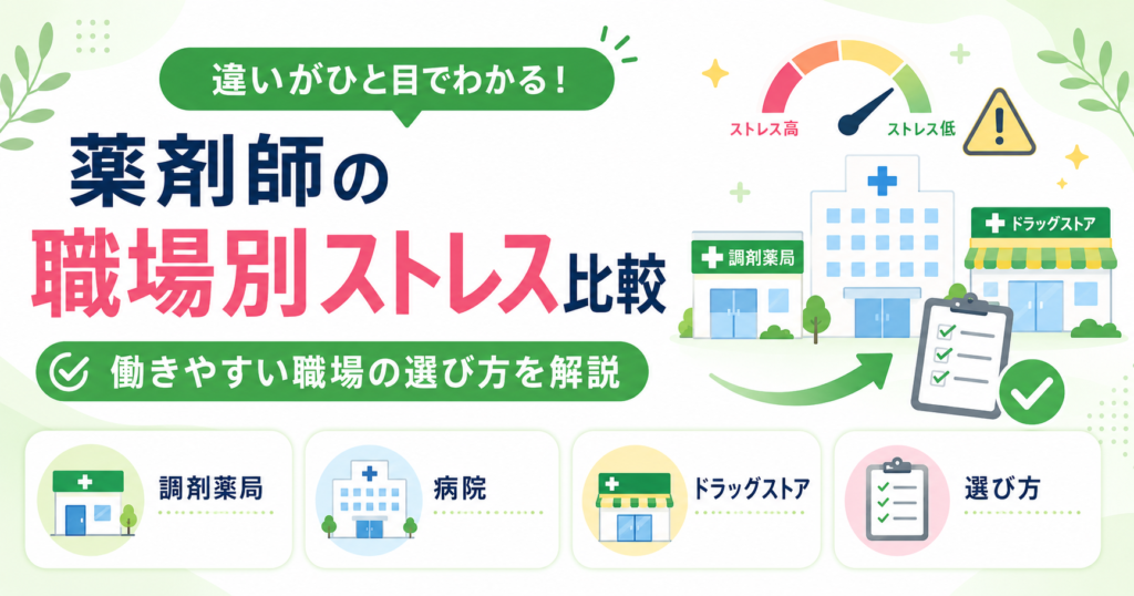 薬剤師 職場 ストレス 比較