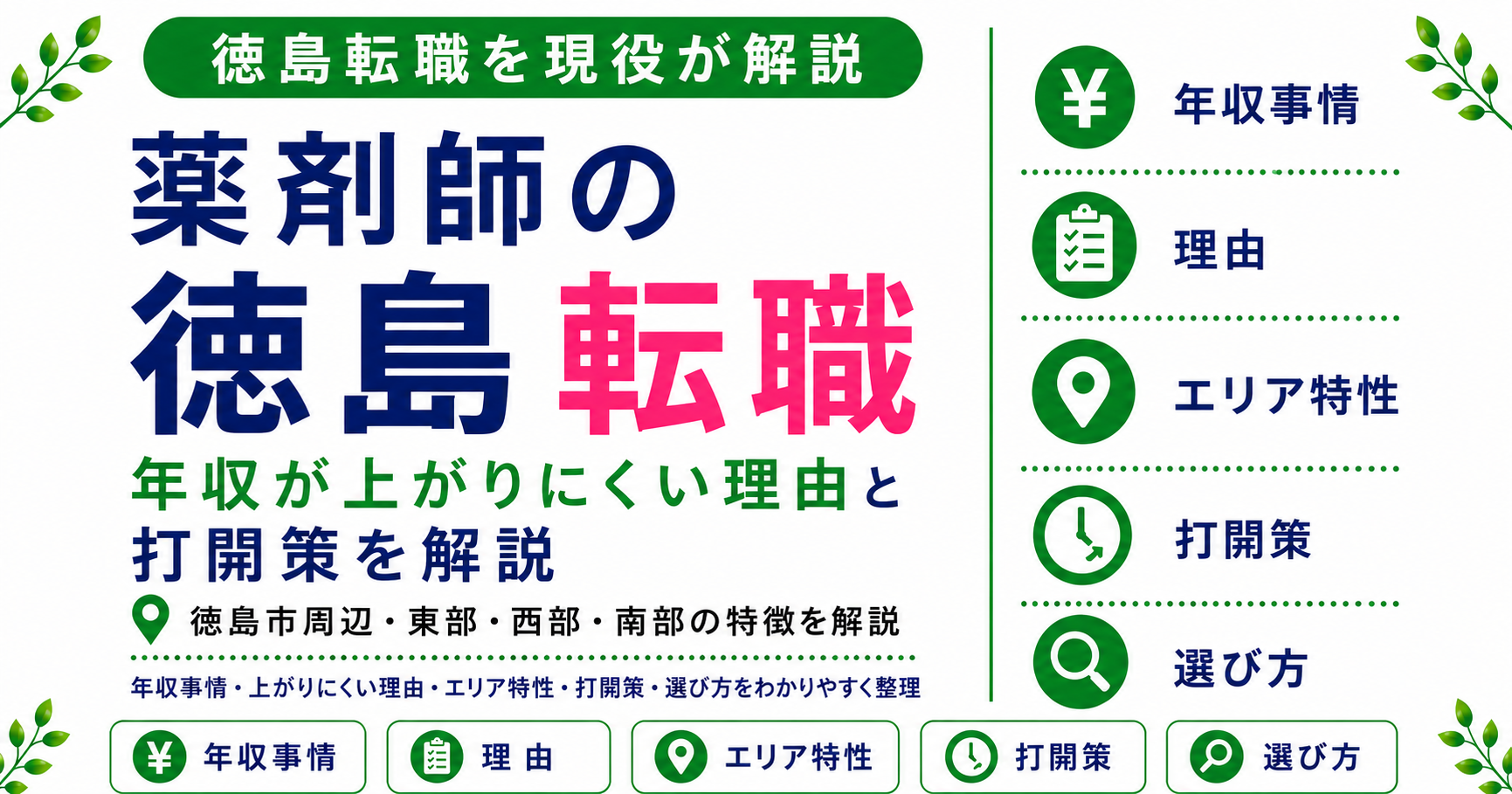 薬剤師 転職 徳島