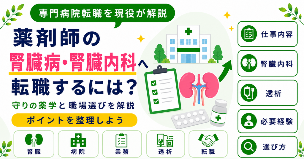 薬剤師 腎臓病 転職先