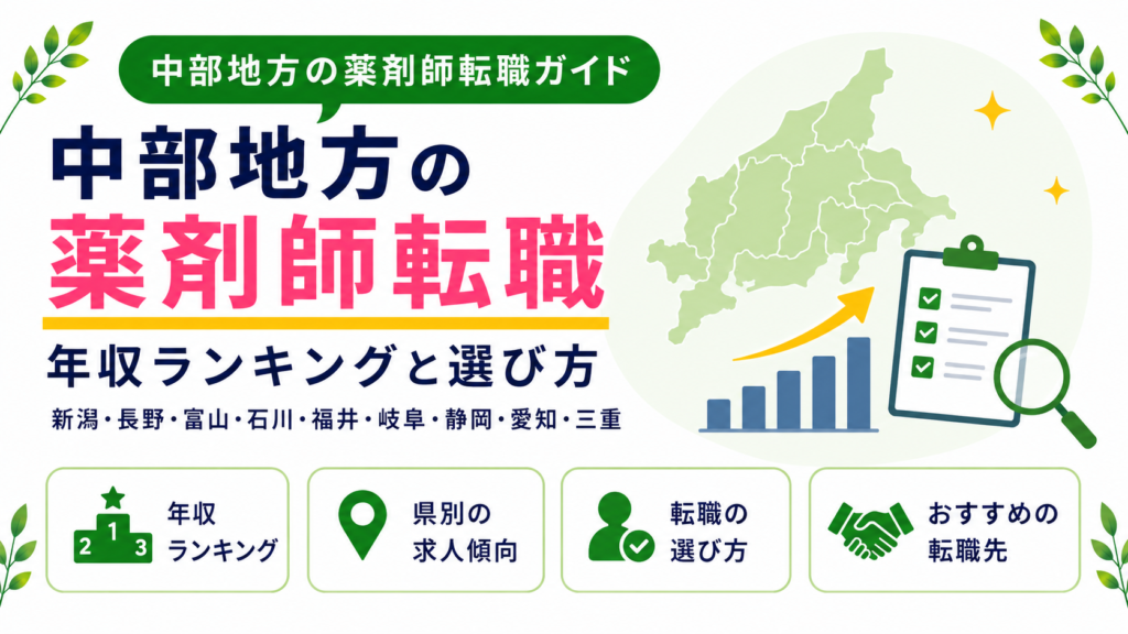 中部地方の薬剤師転職