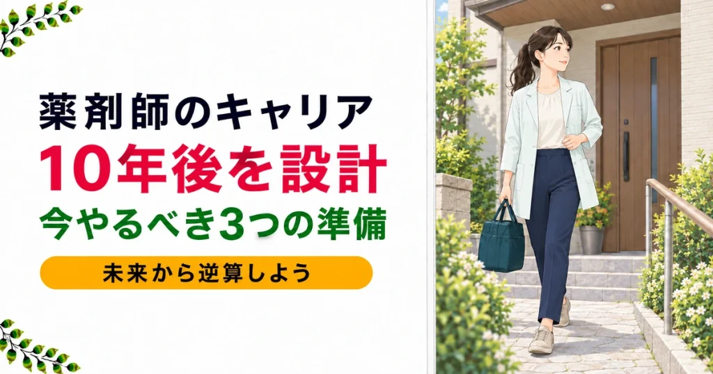 薬剤師のキャリアプラン10年後｜今やるべき3つの準備