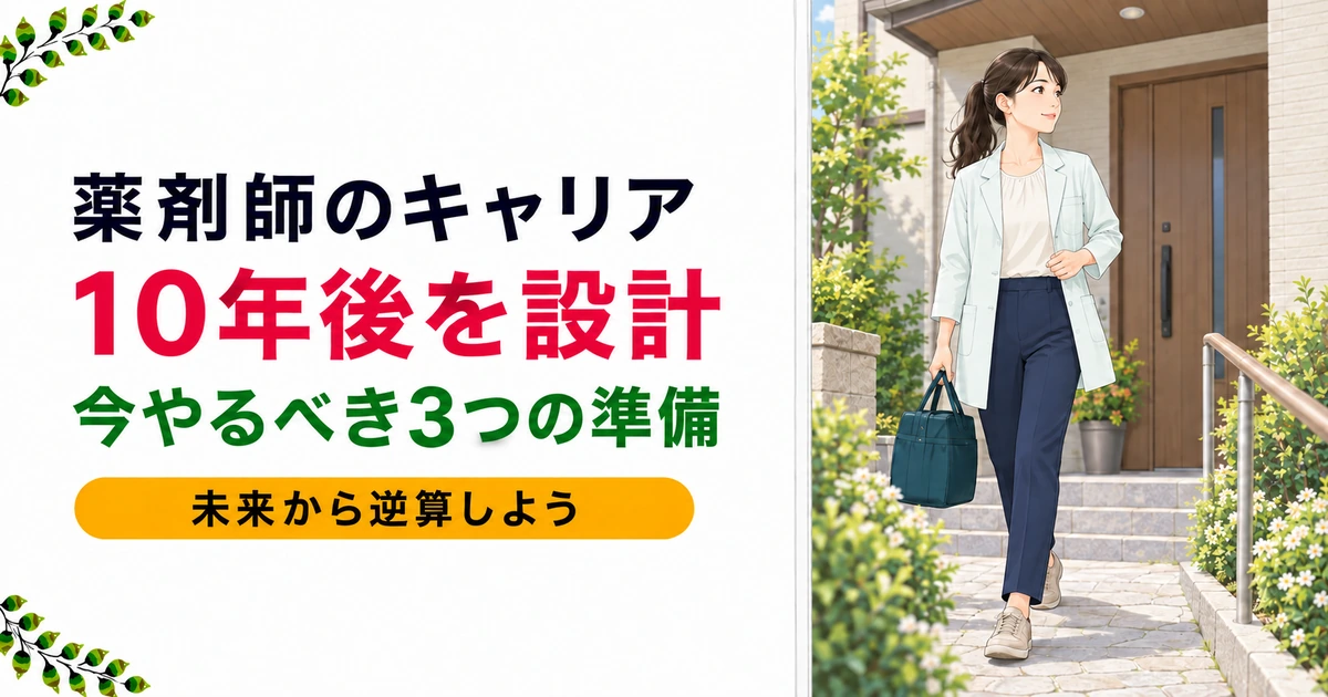 薬剤師のキャリアプラン10年後|今やるべき3つの準備