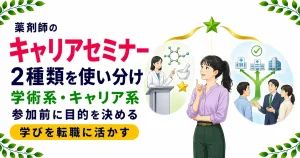 薬剤師のキャリアセミナー活用法｜転職に効く2種類の使い分け