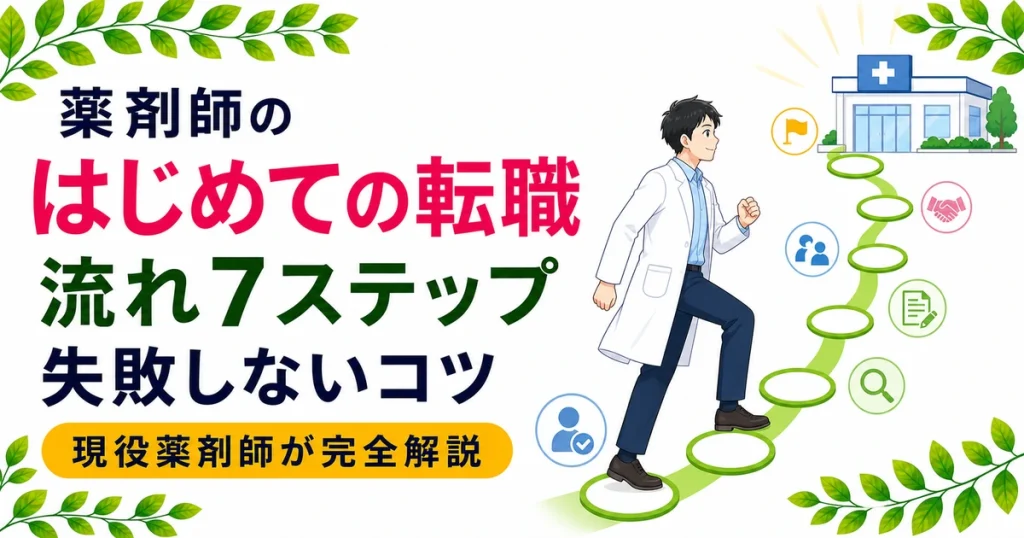 薬剤師のはじめての転職完全ガイド｜流れ7ステップと失敗しないコツ