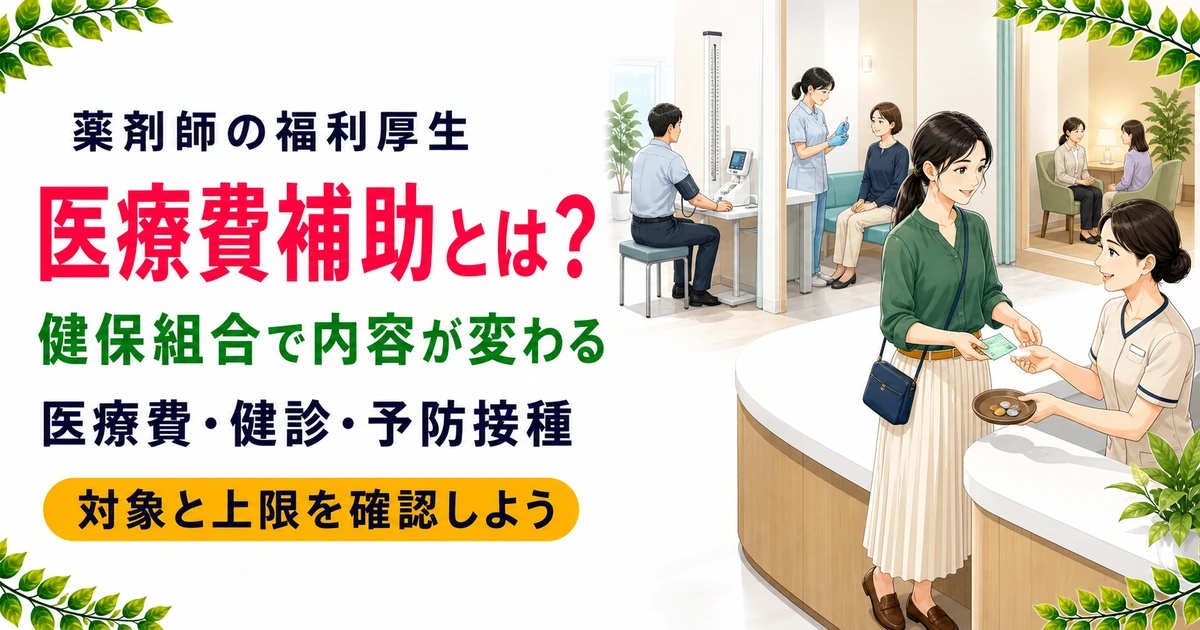 薬剤師の医療費補助・健康系福利厚生とは?職場選びの見抜き方を解説