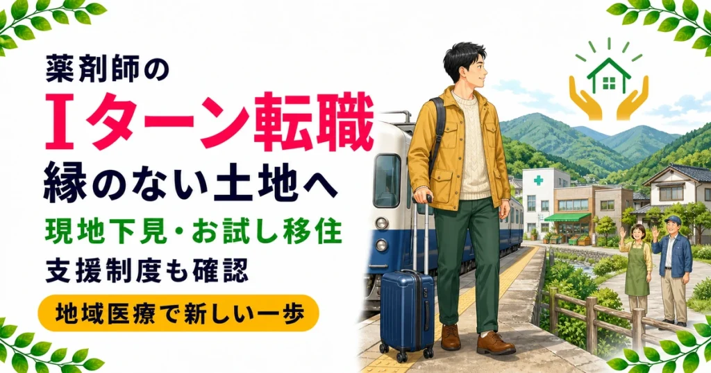 薬剤師のIターン転職｜縁のない土地で成功する準備と移住支援を現役が解説