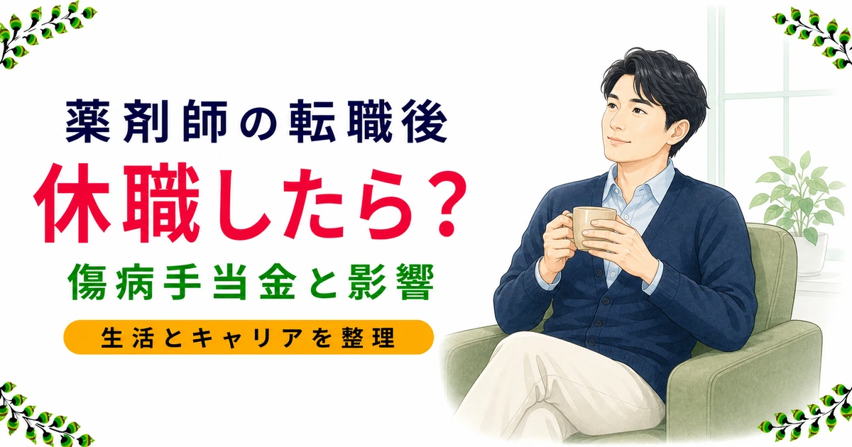 薬剤師が転職後に休職した場合の影響｜傷病手当金と評価・キャリアを解説