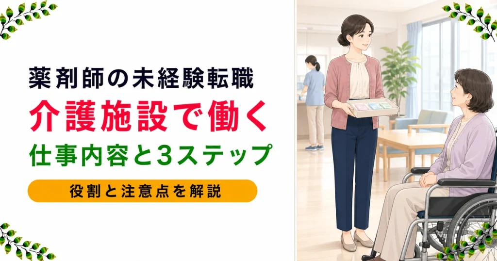 薬剤師が介護施設へ未経験転職する方法｜仕事内容も解説