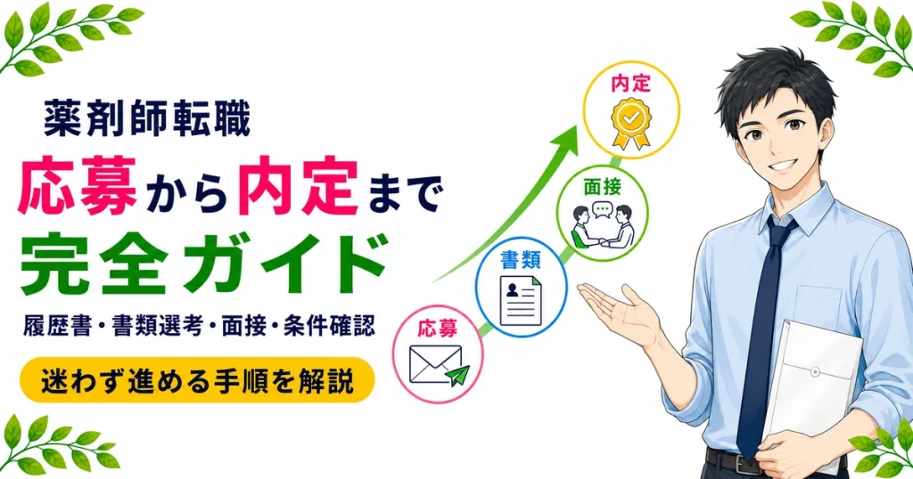 薬剤師転職の応募・選考完全ガイド｜履歴書・面接・内定まで