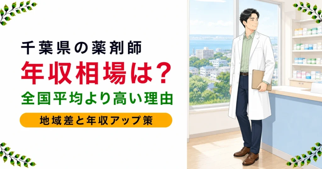 薬剤師の千葉の年収相場は？全国平均より高い理由を解説