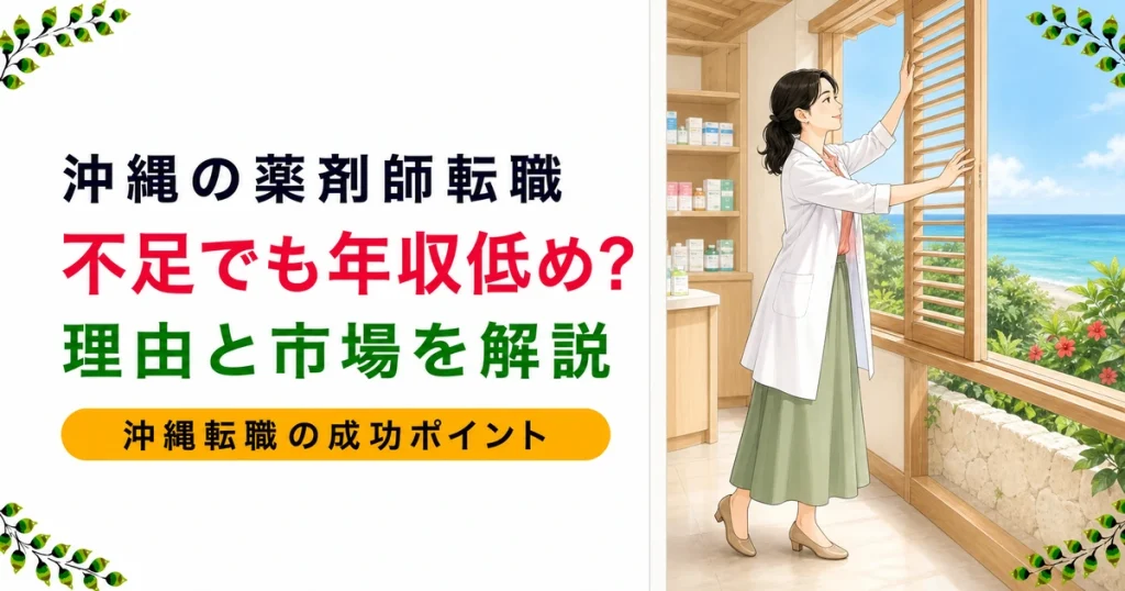 沖縄の薬剤師転職｜全国一の不足なのに年収が高くない理由を解説