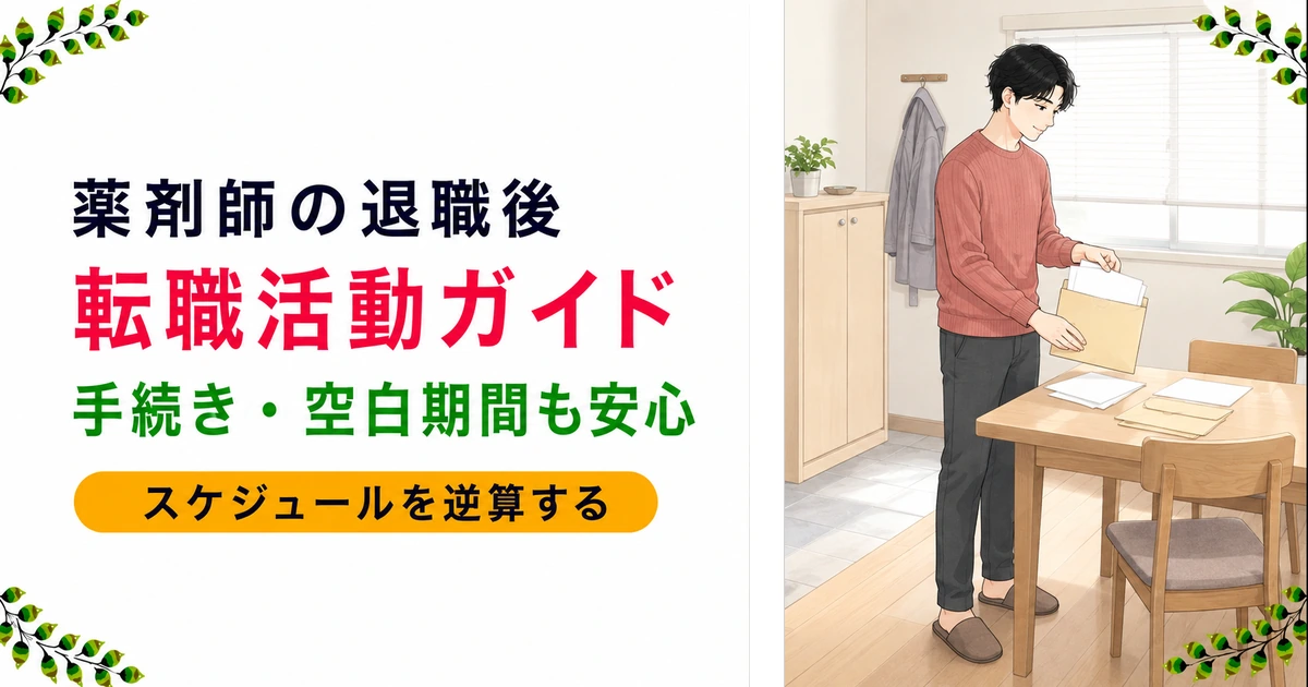 薬剤師が退職後に転職活動する完全ガイド｜手続き・スケジュール・空白期間の答え方