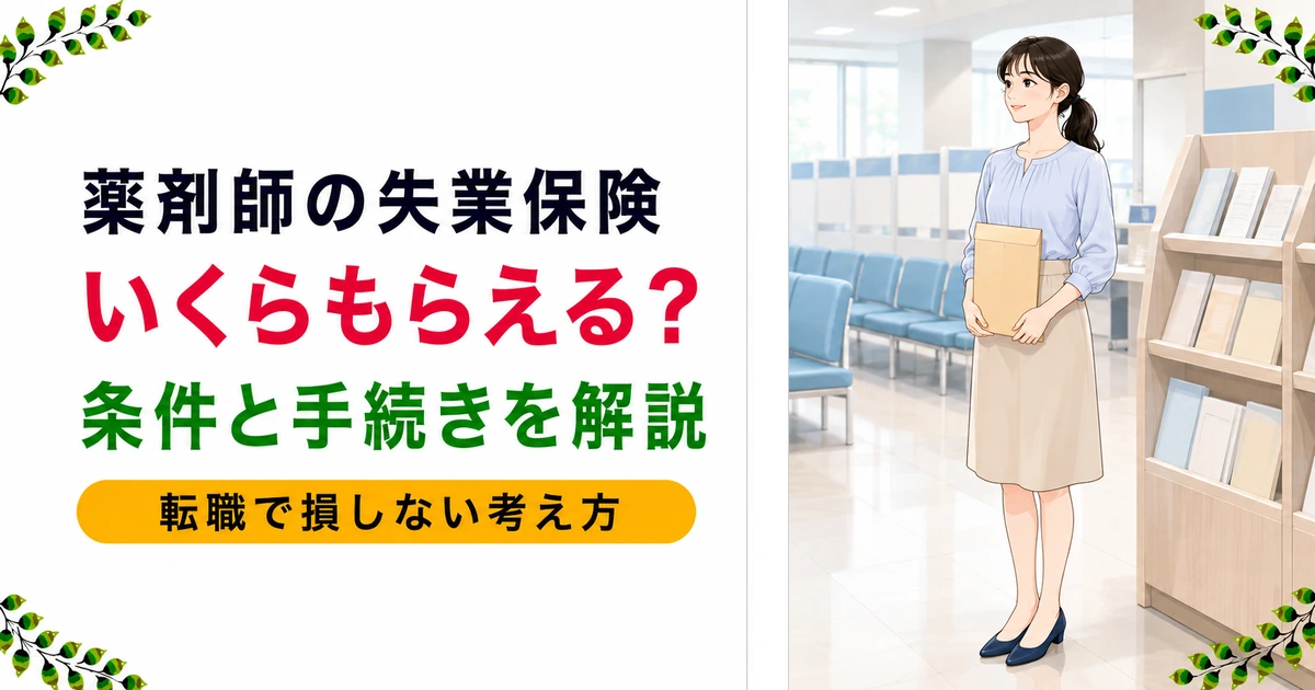 薬剤師は失業保険を使うべき？転職で損しない受給の考え方