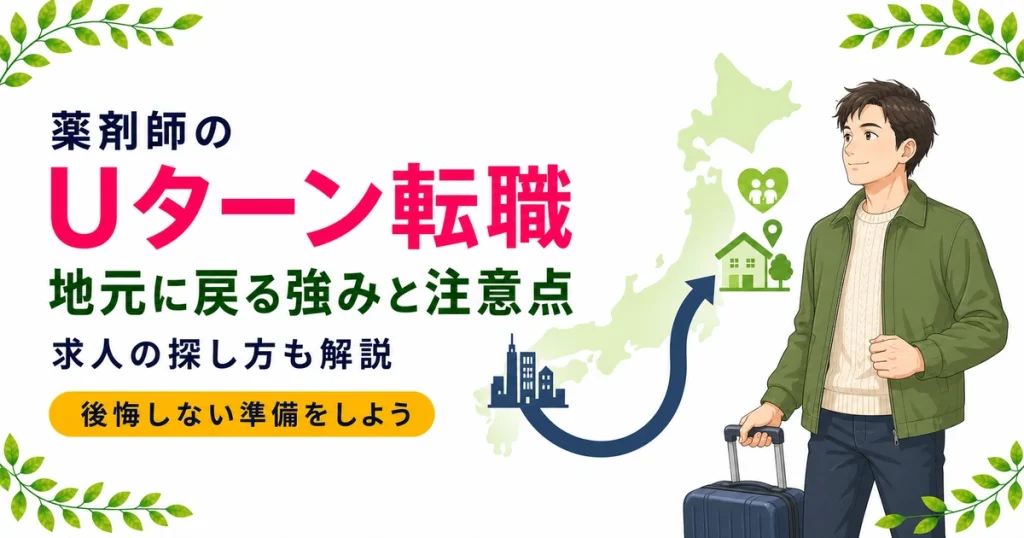 薬剤師のUターン転職｜地元に戻る強みと注意点・求人の探し方を現役が解説